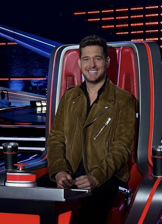 Michael Bublé’s Brown Leather Jacket
